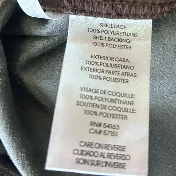 🤎”Calvin Klein” NWT Coffee Bean Faux Leather Pants Size 14 🤎 - Picture 10 of 14